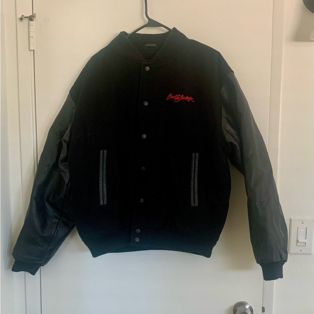 Y2K Barrett Jackson Black Bomber Jacket